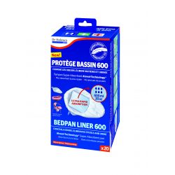 Sac protège bassin hypoallergénique avec tampon absorbant 600ml DR HELEWA ®