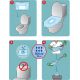Sac protège cuvette WC hypoallergénique avec tampon absorbant 600ml DR HELEWA ® (x20)