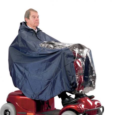 Poncho pour fauteuil roulant électrique
