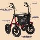 Rollator tout terrain 4 roues gonflables Taima